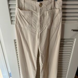 Maeve Cream Corduroy Pants